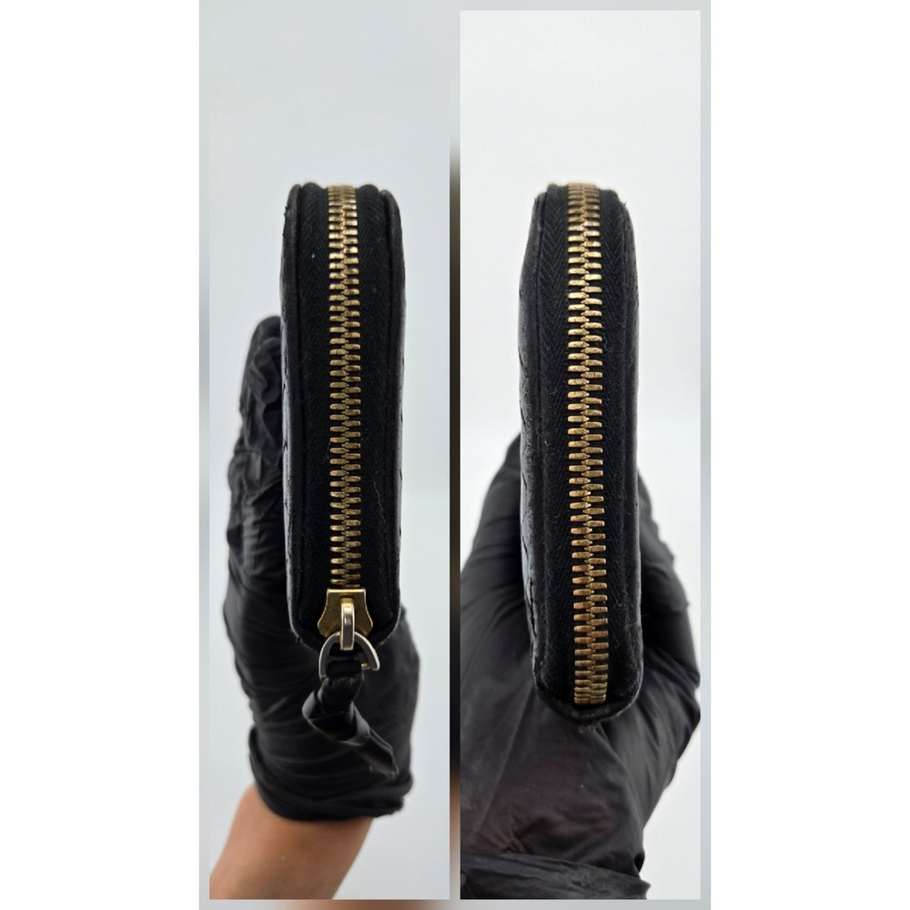 Bottega Veneta Intrecciato Leather Zip Around Wallet Black 114076 V0013 1000 - Picture 10 of 10